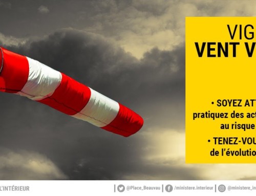 Vigilance météo de niveau jaune Vent