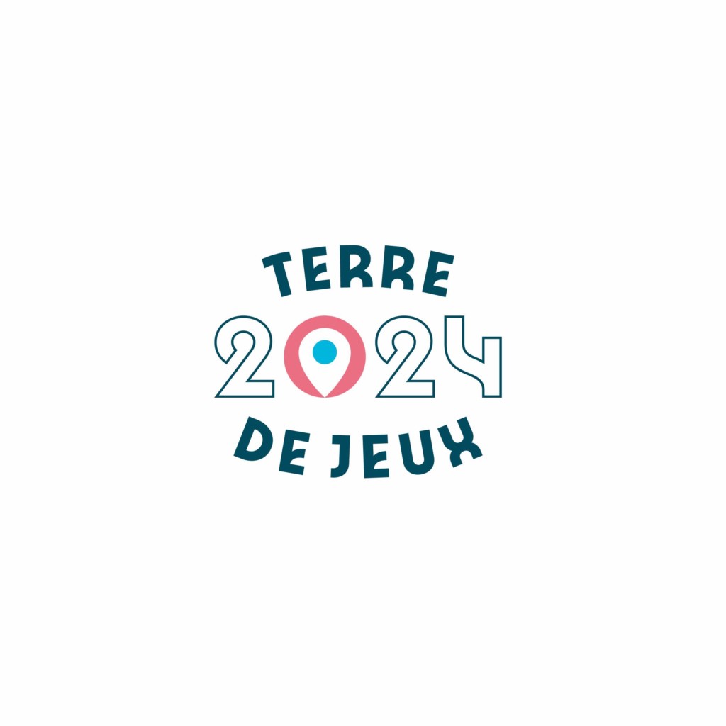 Terre de Jeux 2024 - Logotype - Poly - pod_blanc - RVB