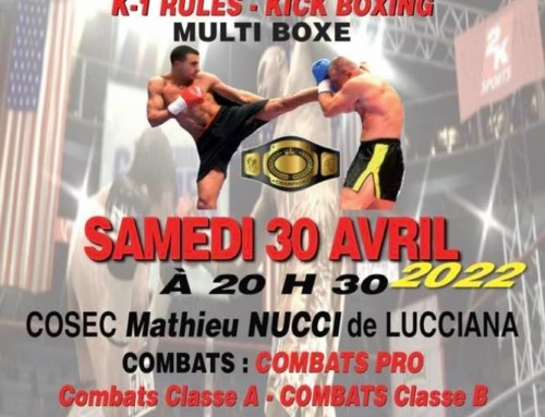 Grand Gala de Boxe : Rendez-vous le samedi 30 avril 2022 !