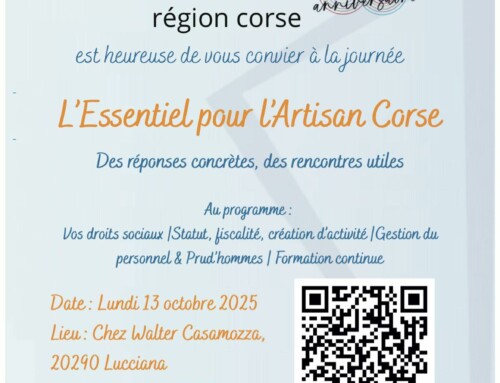 Artisans de Corse, cette journée est pour vous !